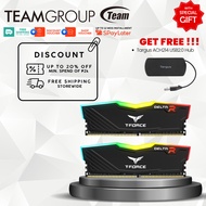 TeamGroup T-Force TF3D416G3200HC16CDC01| TF3D432G3200HC16FDC01 RGB DDR4 3200mhz Blk | 2x8gb | 2x16GB