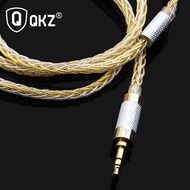 QKZ 0.75mm 8 Core Upgraded Silver Plated Cable 3.5 Earphone Upgrade Cable for VK1 VK2 VK4 VK5