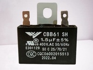 คาปาซิเตอร์ พัดลม Hatari   Capacitor 1.5uf- 400v มีสายเเละไม่มีสาย เกรดคุณภาพดี