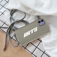 【客製化禮物】聖誕禮盒 訂製英文  iPhone 防摔 灰色背繩手機殼