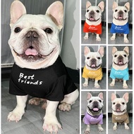 Fat Dog French Bulldog Pug English Bulldog Shar Pei Bulldog Pet Clothes Dog Round Neck T Shirt Dog C