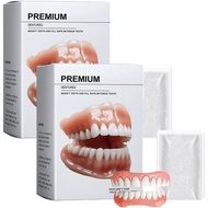 HZA Premium Custom Dentures, Smileasego Dentures False Teeth Set, Hidone Premium Full Denture Set, G