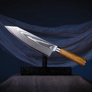 葉添-大馬士革系列 67層VG10-劍形牛刀-橄欖木(刃21cm)