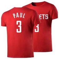 🔥CP3保羅Chris Paul短袖棉T恤上衣🔥NBA火箭隊Adidas愛迪達運動籃球衣服T-shirt男喬丹608