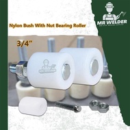3/4" Nylon Bush With Nut Bearing Roller Pagar Welding Accessory BOLT AND NUT AUTOGATE | Nylon Bush With Nut Bearing Roll