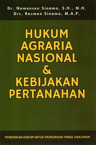 Hukum Agraria Nasional Dan Kebijakan Pertanahan