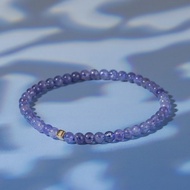 高級坦桑石∣天然能量水晶手串∣3.5-4.5mm D15401