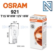 1 Box OSRAM 921 T15 W16W 12V 16W Car Wedge Third Brake Reverse Indicator Light Bulb