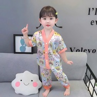 Summer pajamas for girls, cute pattern design for children 9-35kg. Original price at the factory
