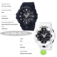 [G-SHOCK GA-700] CASIO G-SHOCK MEN MODEL GA-700 SERIES / GA-700-1B / GA-700-7A