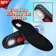 Sport Working Shoe Insole Silicone Gel Breathable Cushion Orthopedic Insole Tapak dalam kasut Lelaki