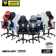 เก้าอี้เกมมิ่ง โฉมใหม่ NUBWO Gaming Chair Phenom NBCH-007 หมอนกำมะหยี่ ขาเหล็ก ปรับนอนได้ถึง 180 องศา สินค้าประกัน 1 ปี