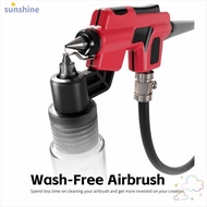 SSUNSHINE Wash-Free Airbrush, For DSPIAE PT-AB Durable 50ml Mixing Jar, Modeler Hobby with Marker Ra