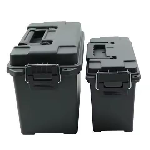 Plastic Ammo Box Weapons Safe Storage Ammo Can Lightweight High Strength Ammo Accessory Crate Storag