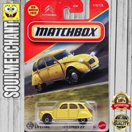 Matchbox 1970 Citroen 2CV Yellow Diecast European Car