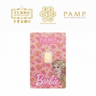 TURBO [1GM] PAMP Iconic Barbie™ Gold Bar 9999Gold