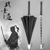 Waterproof Cover Umbrella Creative Long Handle Umbrella Male Straight Umbrella Samurai Umbrella Adve