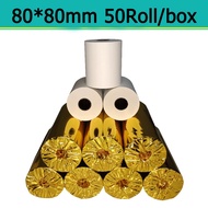 กระดาษปริ้นบิล กระดาษความร้อน80 กระดาษความร้อน 50 ม้วน กระดาษใบเสร็จ80x80 กระดาษใบเสร็จ กระดาษความร้