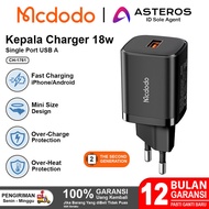 [BST] MCDODO Micro USB Charger Samsung Xiaomi Oppo Vivo Fast Charger 10w 18w - ADP 18W Black