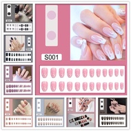 24 pcs false Nails Fake Nails Fake Nails casual free Glue