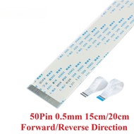 5pcs/lot FPC/FFC 50Pin Ribbon Flexible Flat Cable Wire Pitch 0.5mm 15cm/20cm Length Forward Reverse 