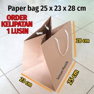 (12pcs) Paper bag 25x23x28 paper bag/ 25x23+328 Goodie bag paper/ 25x23x28