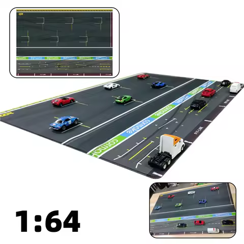 Architectural miniature diorama Race Track Drift Drifting Display Base Stand for F1 Race Car Racing 