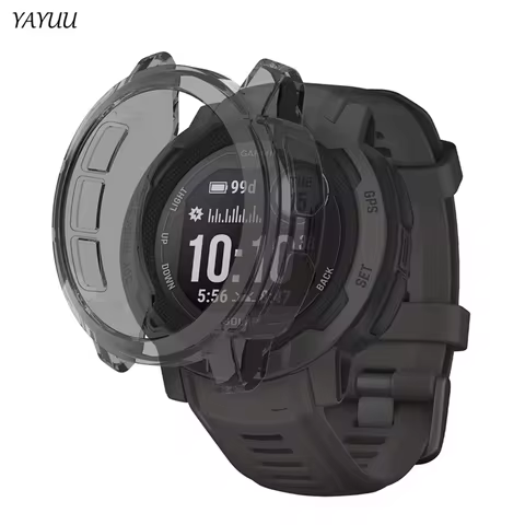 YAYUU Case for Garmin Instinct 2 TPU Case Shock-Absorbing Ultra-Thin Scratch-Resistant Protective Co