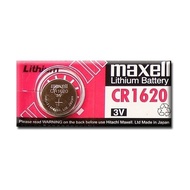 Original Maxell CR1620 3V Lithium Coin Cell Battery x 1pcs (Made in Japan)