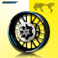 Promotion Suitable for BMW C650GT Modified Waterproof Reflective Steel Rim Sticker/Inner Frame Rim S