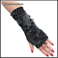 [FF] Sexy Gothic Fingerless Long Glove Funny Punk Ro Dance Mittens Clubwear Costume [TH]