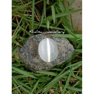 Stone for Rings..WHITE CAT EYE..