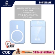 10000mAh Magnetic Power Bank 22.5W Qi Wireless Charger For iPhone Samsung Huawei Xiaomi