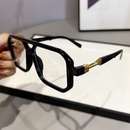 Aviator Double Bridge Computer Spectacles Blue Light Blocking Street Style Frames