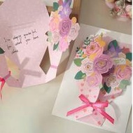 1 Set 3D Greeting Card For Mother's Day, Birthday, Festivity, Thanksgiving, Best Wishes And Message 