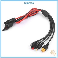 JUMPLYN  Wire, MC4 to DC5521 7909 XT60 Female Connector 30A  Panel Extension Cable, Connector 4 in 1