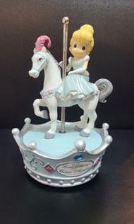 Precious moments cinderella carousel music box 灰姑娘木馬音樂盒