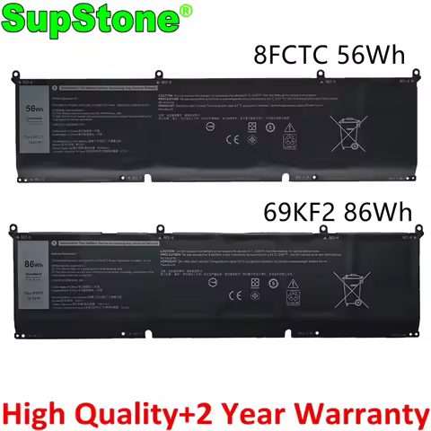 New 8FCTC 69KF2 70N2F DVG8M Battery For Dell Alienware M15 M17 R3,XPS 15 9500,G7 7500,For Precision