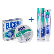 Combo toothpaste 62g and Eucryl teeth whitening powder 50g