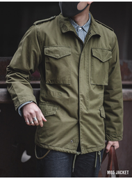 M65 jacket เสื้อแจ็คเก็ตสไตล์วินเทจ แนวทหารอเมริกันย้อนยุค