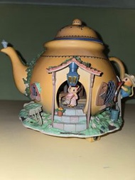 Enesco 音樂盒可愛老鼠茶壺屋 teapot house