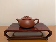 收藏品～早期原礦紫砂朱泥.手工做石瓢紫砂壺