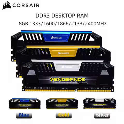 CORSAIR Vengeance LPX DDR3 8GB 2133MHz 1866MHz 1600MHz 1333MHz Desktop Memory 240Pin DIMM 1.5V RAM M