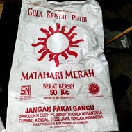 karung bekas gula 50 kg gula