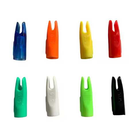 36pcs OD 8mm Arrow Nock 5/16 Archery Fit For Diameter 7mm Wooden Arrow Bamboo Arrow Shaft Arrow Acce