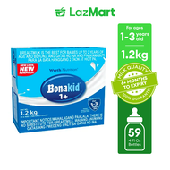 Wyeth® BONAKID® Stage 3 Powdered Milk Drink for Children 1 to 3 years old, Sachet in Box, 1.2kg (400