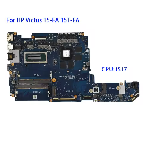 For HP Victus 15-FA 15T-FA Motherboard DAG3PMB18B0 DAG3PBMB8A0 with CPU Processor i5-12450H+RTX3050 