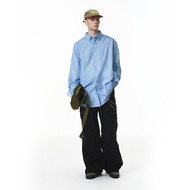 Jie Zhan YOU Goods | Korean Style Blue Striped Shirt 25 Autumn New Trendy Brand Men's Cardi armani t