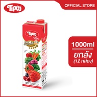 [ยกลัง] TIPCO Profiber น้ำผักผสมน้ำผลไม้ สูตรเชอร์รี่เบอร์รี่ Mixed Veggie & Cherryberry 100% ขนาด 1