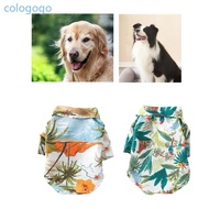 COLO Hawaiians Dog Shirt Shirts Beach Puppy Shirt Dog Summer T-Shirt Beach Dog Shirts Cool Dog Cloth